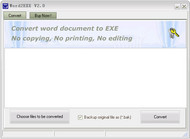 Word2EXE - Word to EXE screenshot